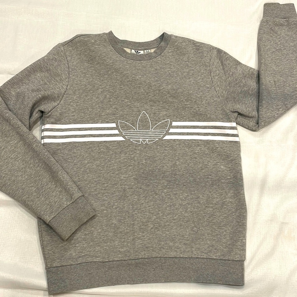 ADIDAS GRAY SWEATSHIRT Youth boys XL
